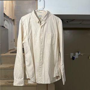 J. Crew Cream Casual Button Down Shirt